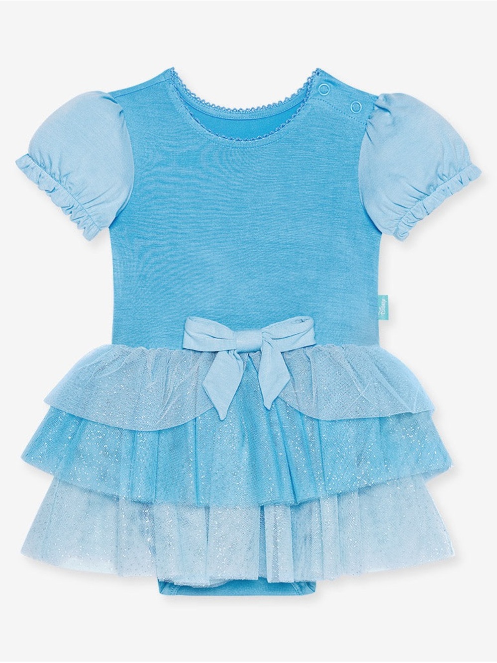 Posh Peanut Disney Princess Cinderella Blue Girl Tulle Bamboo Bodysuit Onesie - Picture 3 of 9